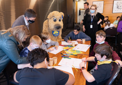 Students enjoying NZ ShakeOut launch